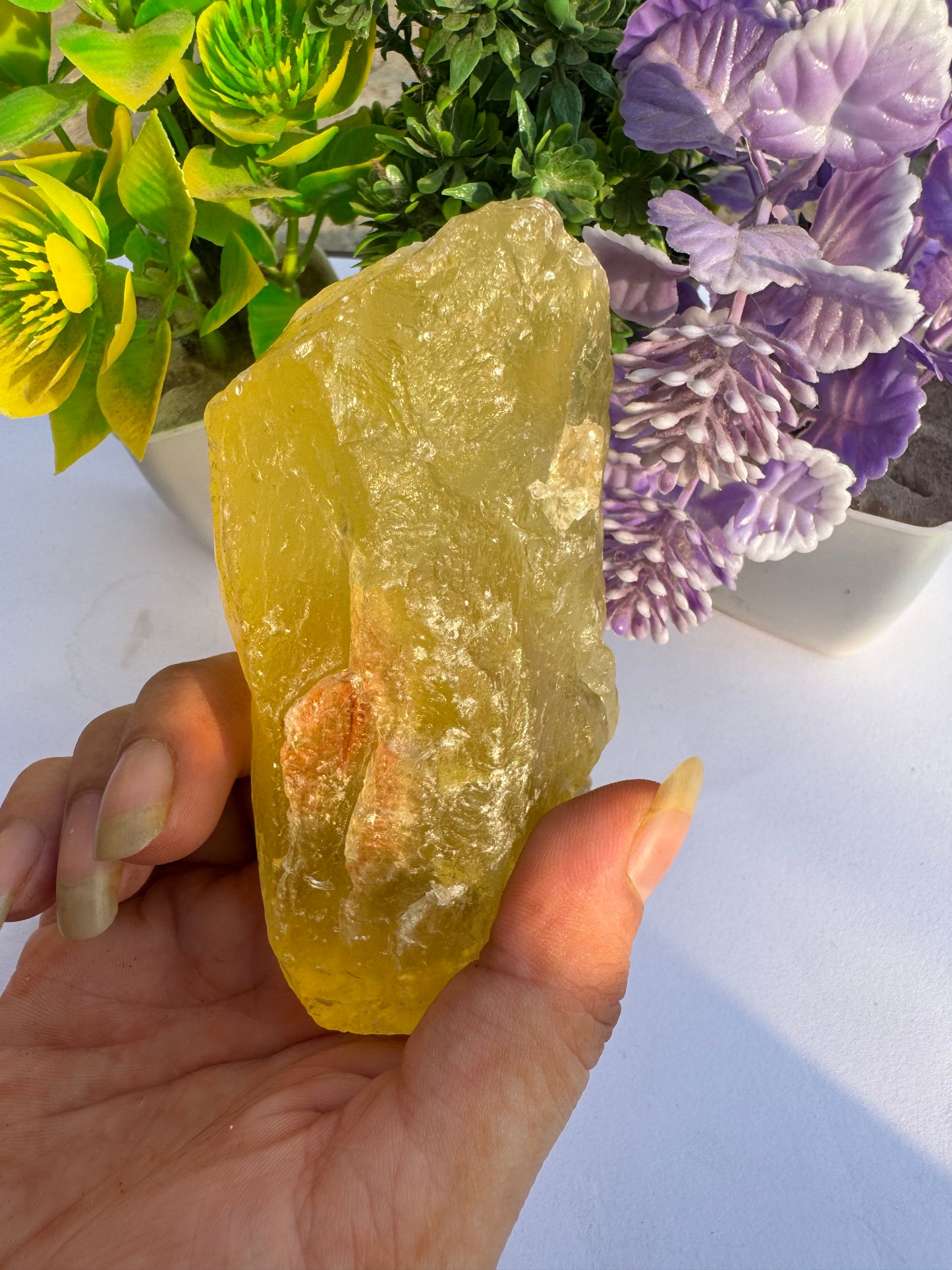 Big Lemon Quartz rough 1260 carat Beautiful lemon quartz rough this lemon quartz rough for filter out distractions aid concentration and open memory it lemon quartz