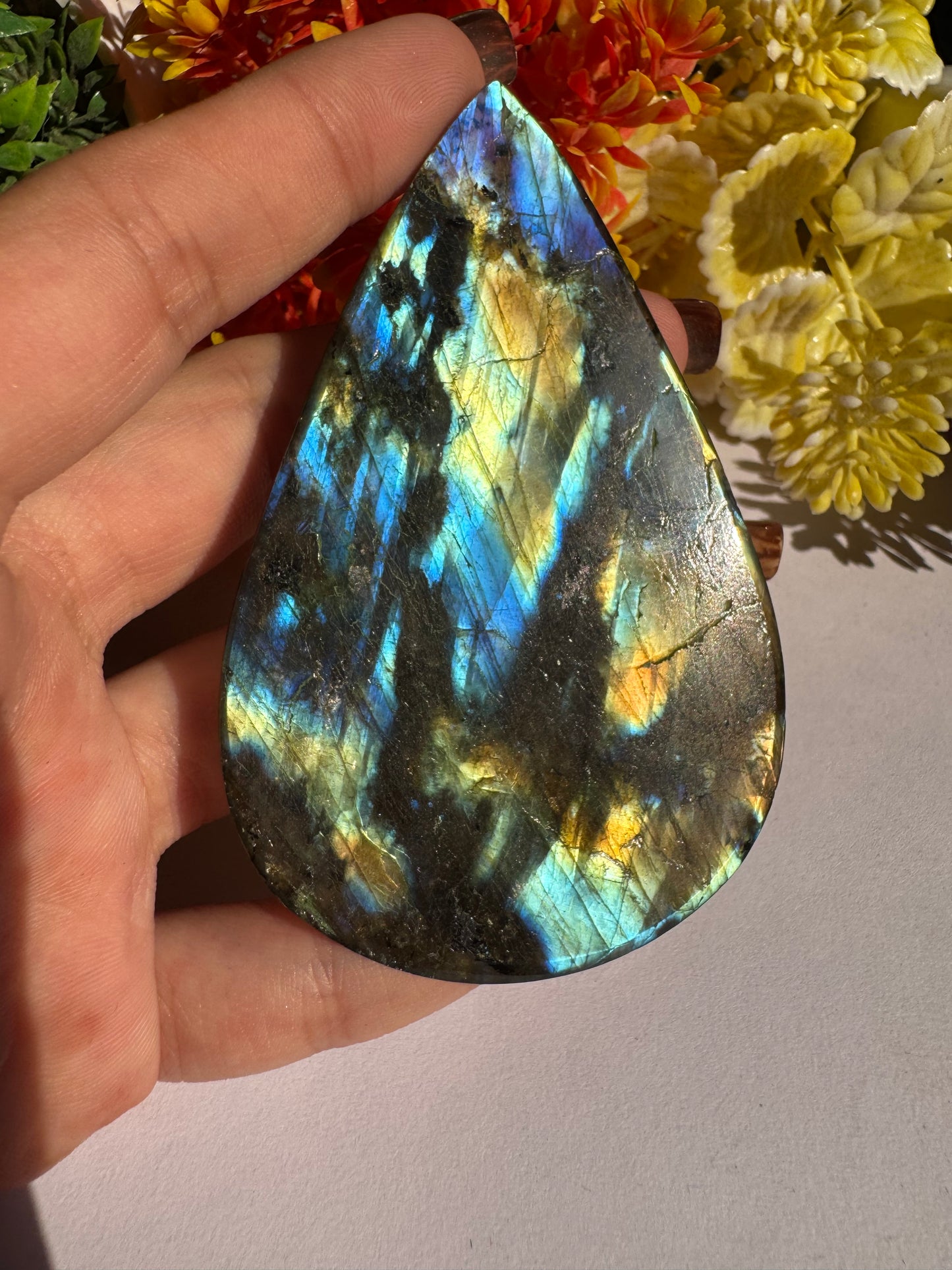 Beautiful Natural Labradorite cabochon Natural Labradorite Pear Cut Shape Gemstone Natural Labradorite Loose Stone Cab Semi Precious Gemstone For Jewelry Making