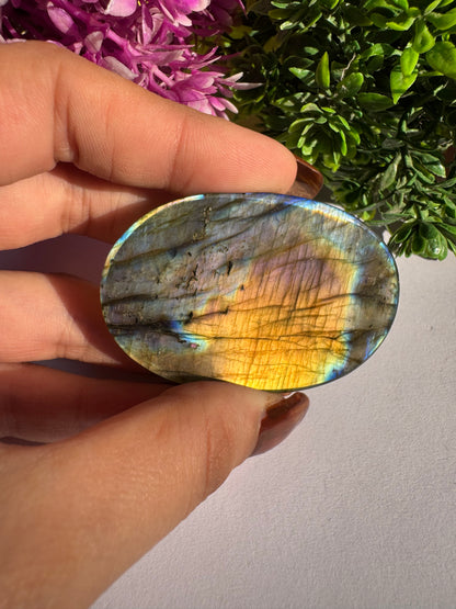 Natural Labradorite Stone Natural Labradorite Cabochon Gemstone Flashy Oval Cut Shape Natural Labradorite Stone