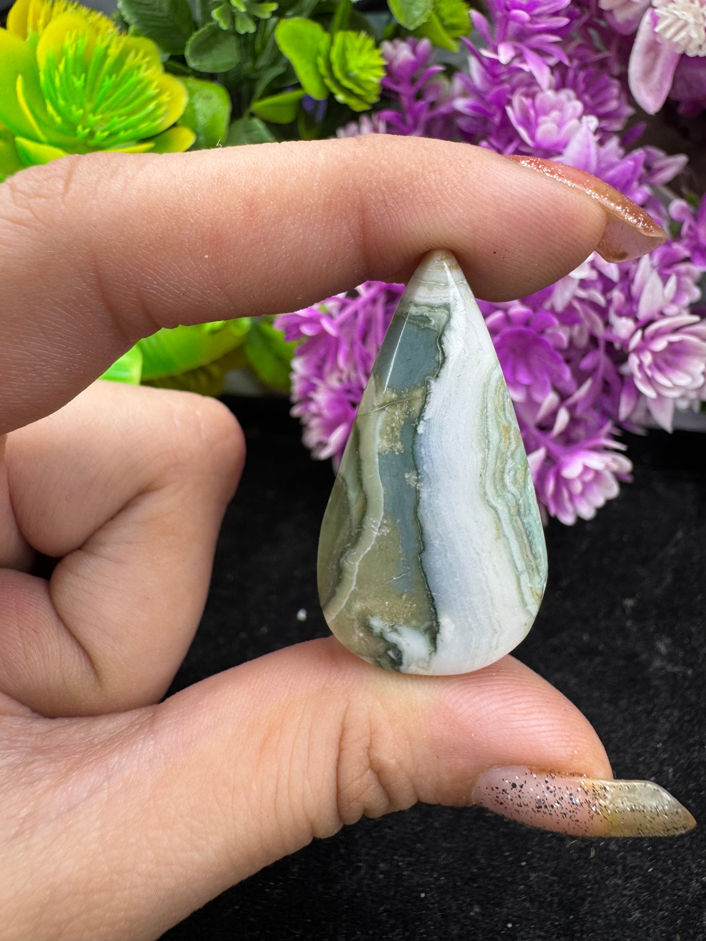 Natural Saturn Chalcedony Cabochon Beautiful Natural Saturn Chalcedony Gemstone Natural Saturn Chalcedony Loose Cabs For Jewelry Making Stone