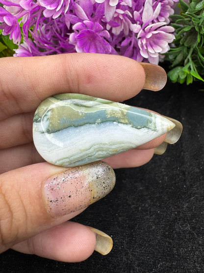 Natural Saturn Chalcedony Cabochon Beautiful Natural Saturn Chalcedony Gemstone Natural Saturn Chalcedony Loose Cabs For Jewelry Making Stone