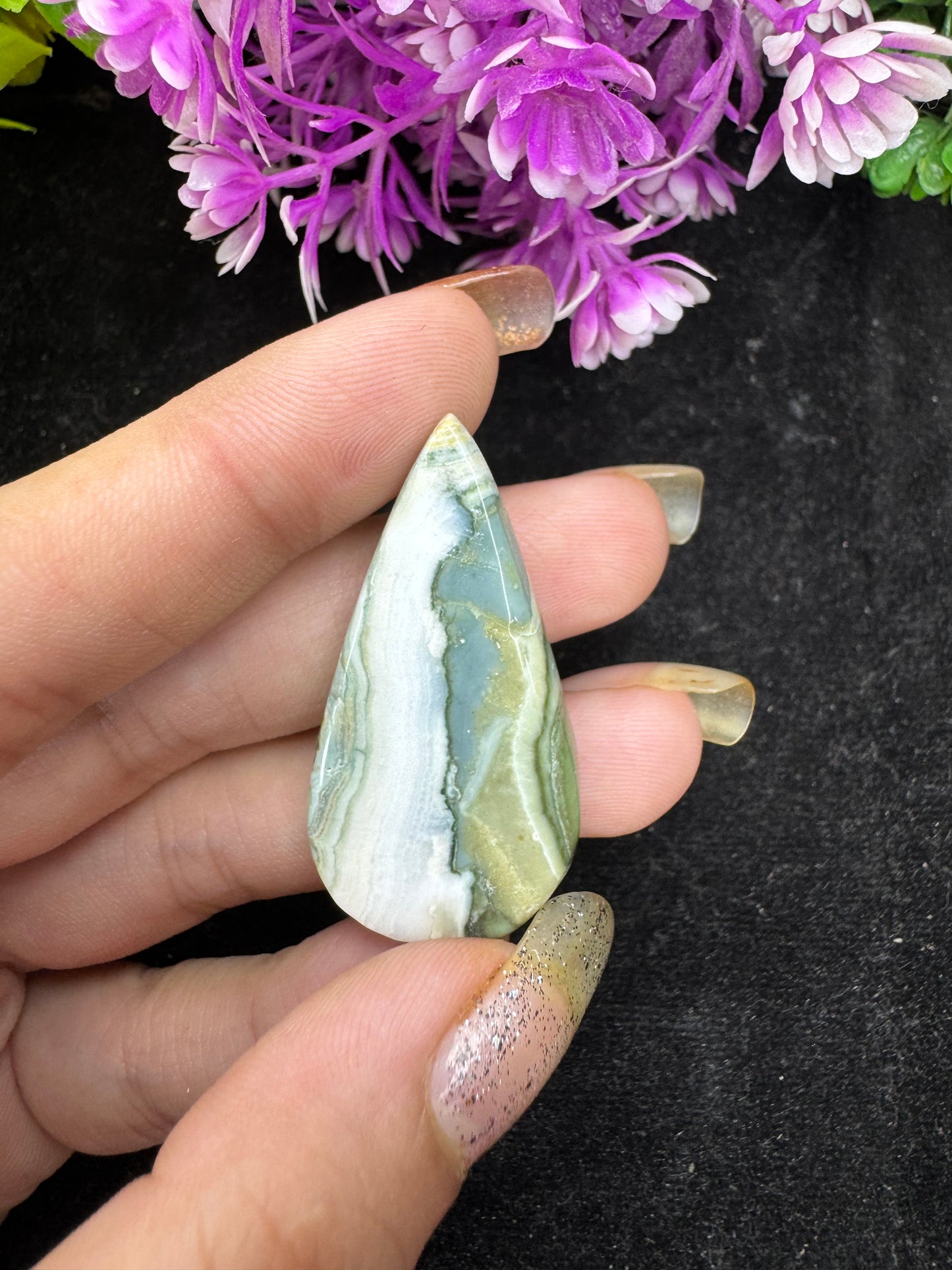 Natural Saturn Chalcedony Cabochon Beautiful Natural Saturn Chalcedony Gemstone Natural Saturn Chalcedony Loose Cabs For Jewelry Making Stone