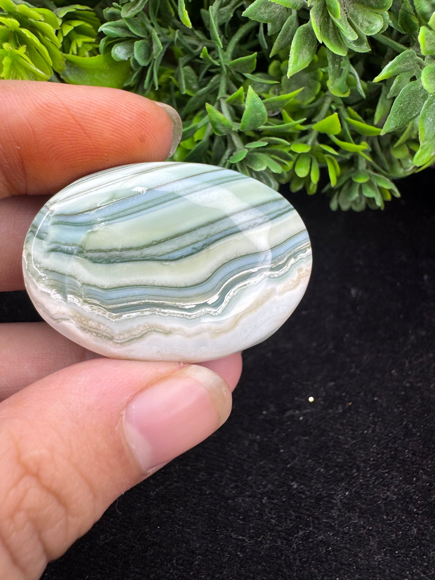 Beautiful natural saturn chalcedony oval cut gemstone cabochon for jewelry making