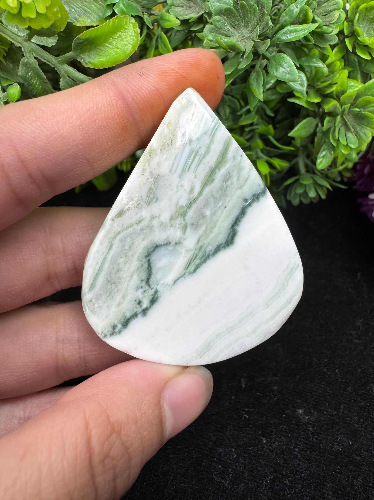 Beautiful natural saturn chalcedony oval cut gemstone cabochon for jewelry making and wire wrapping