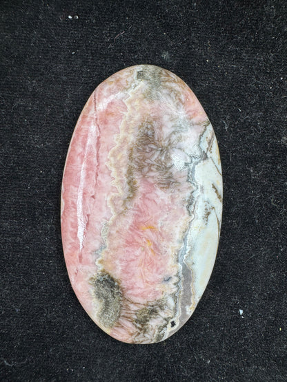 Beautiful Big natural rhodochrosite gemstone cabochon for wire wrapping and jewelry making.