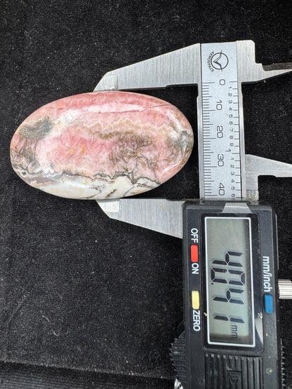 Beautiful Big natural rhodochrosite gemstone cabochon for wire wrapping and jewelry making.