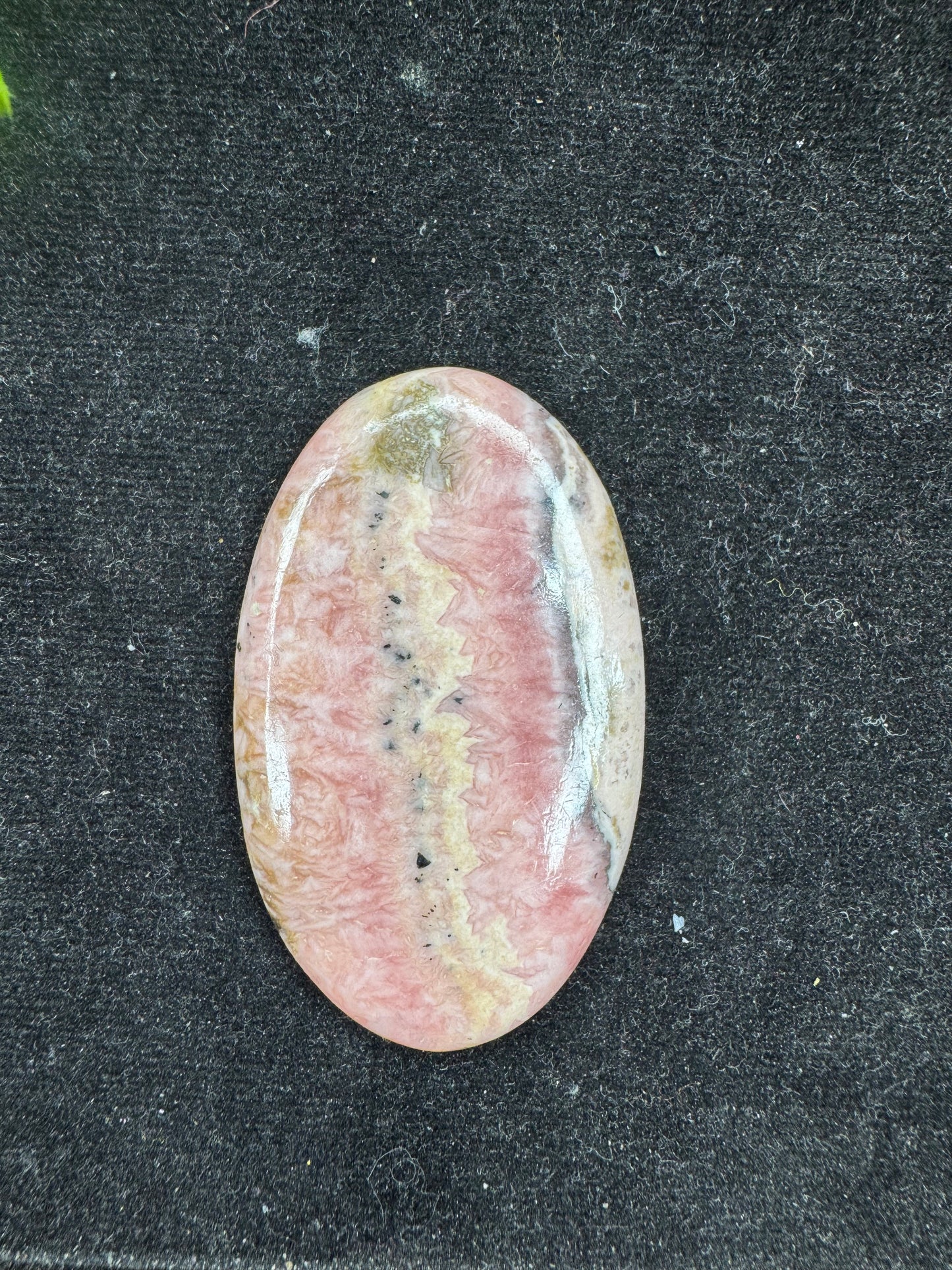 Beautiful Natural Rhodochrosite oval cut gemstone cabochon for jewelry making and wire wrapping.