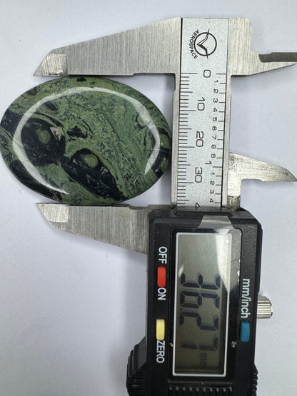 Beautiful Natural kambaba jasper oval cut gemstone cabochon green and black kambaba jasper cabochon