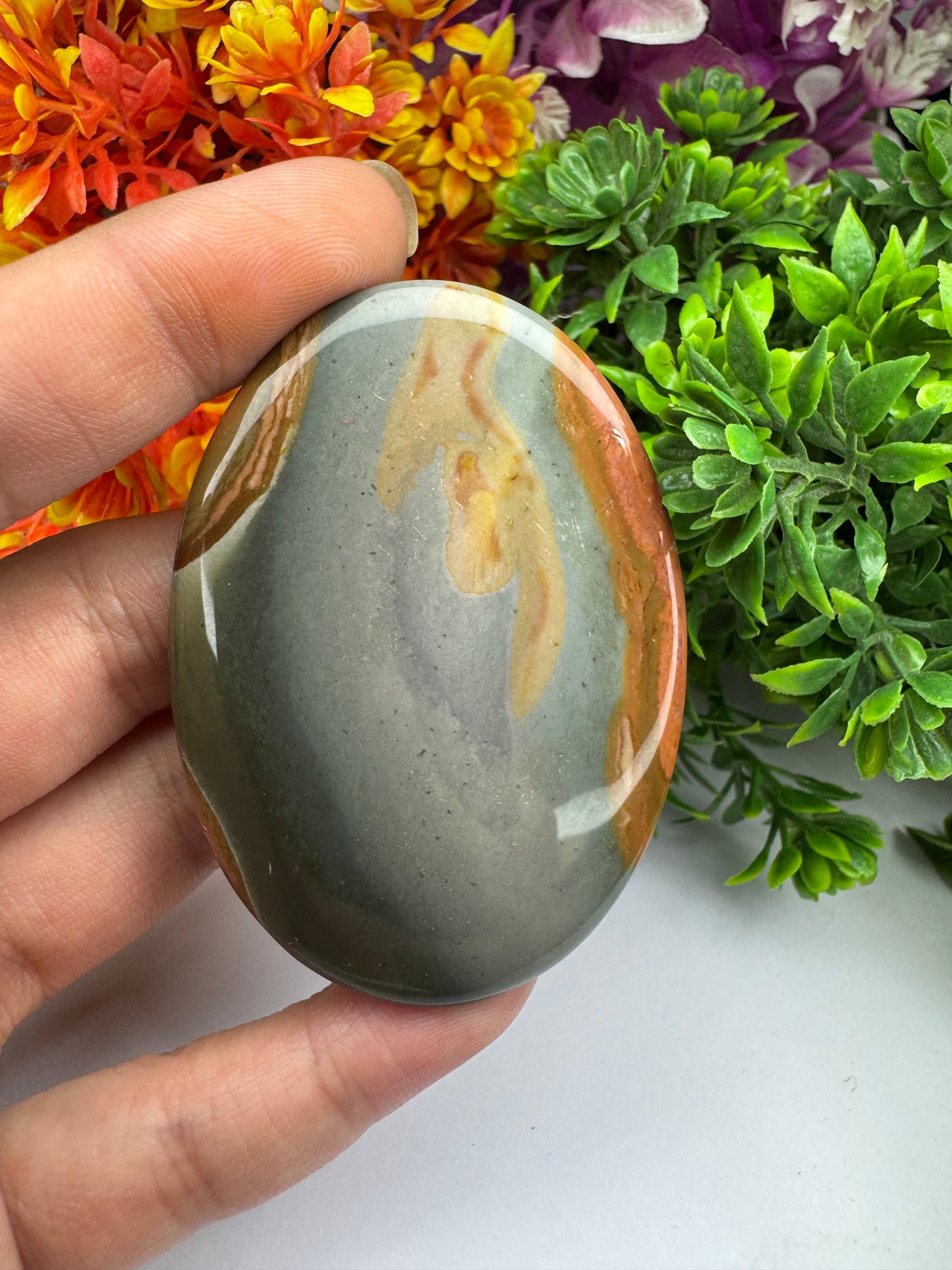 Natural Polychrome jasper gemstone cabochon beautiful oval cut polychrome jasper gemstone for wire wrapping.