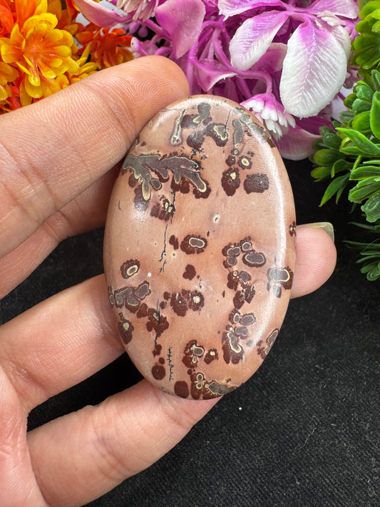 Amazing natural coffee bean jasper gemstone cabochon for jewelry making and wire wrapping.