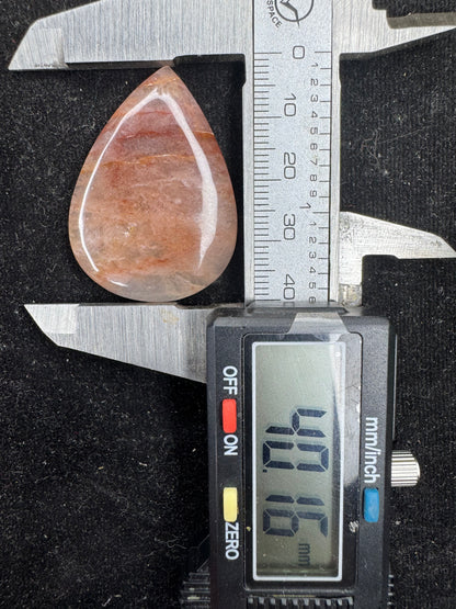 Beautiful fire Quartz Gemstone cabochon for jewelry making and wire wrapping pear cut fire quartz cabochon