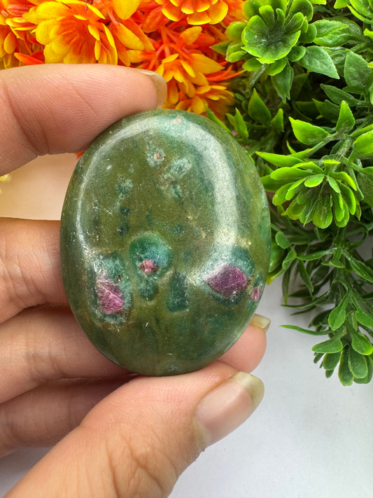 Natural Ruby Fuchsite Gemstone cabochon for jewelry making and wire wrapping amazing ruby fuchsite