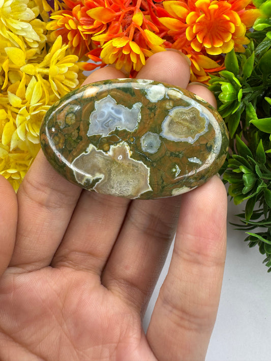 Natural Rhyolite cabochon for jewelry making and wire wrapping  amazing Natural Rhyolite gemstone