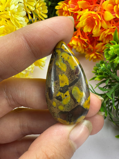 Natural Fruit jasper pear cut gemstone cabochon for jewelry making beautiful pear cut fruit jasper