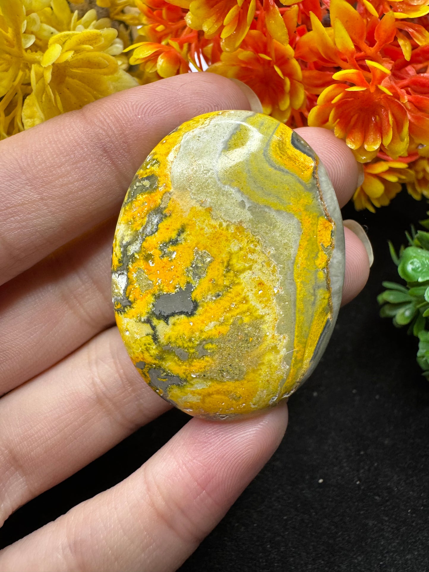 Natural oval cut Bumble Bee Jasper gemstone cabochon amazing bumble bee jasper cabochon for jewelry making and wire wrapping