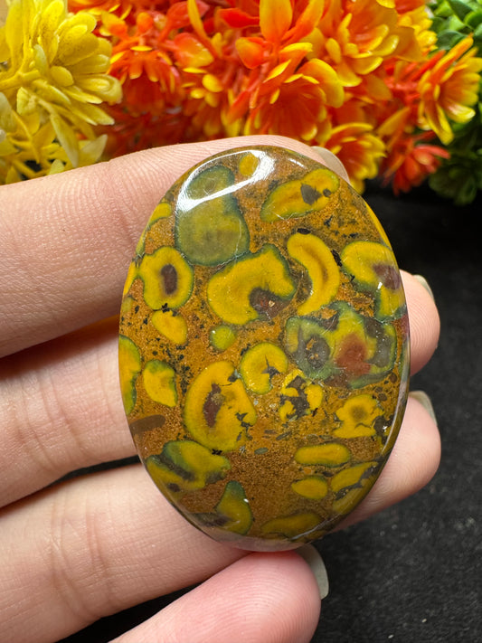 Amazing Fruit jasper oval cut gemstone cabochon for jewelry making beautiful fruit jasper oval cut gemstone cabochon