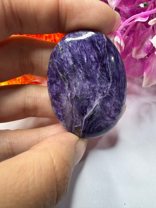 Amazing Charoite Gemstone Cabochon for jewelry making and wire wrapping beautiful oval charoite cabochon