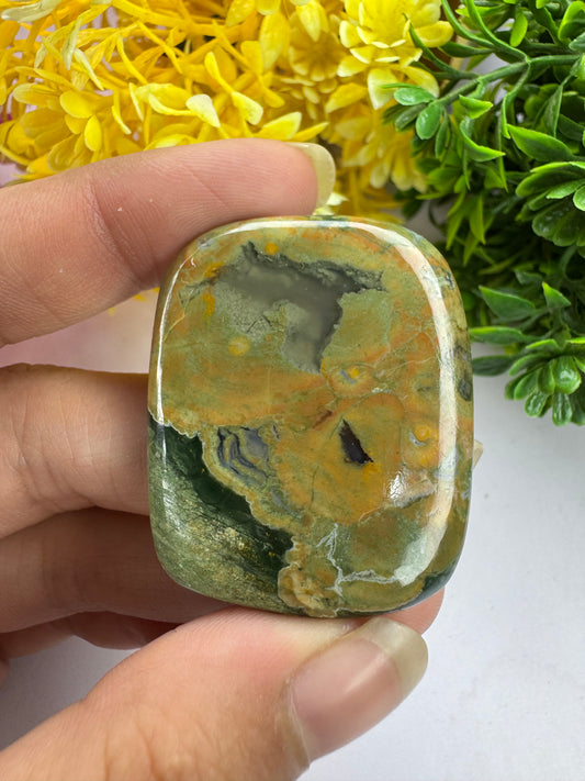 Natural Rhyolite jasper cabochon for jewelry making and wire wrapping  amazing Natural Rhyolite jasper gemstone cabochon