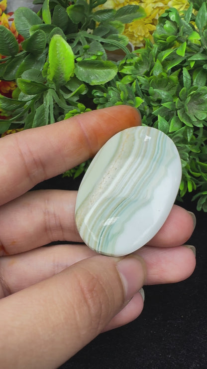 Natural saturn chalcedony oval cut gemstone cabochon for jewelry making and wire wrapping