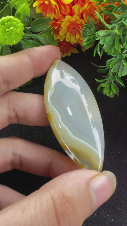 Natural Botswana agate gemstone cabochon for jewelry making and wire wrapping amazing marquis cut botswana agate