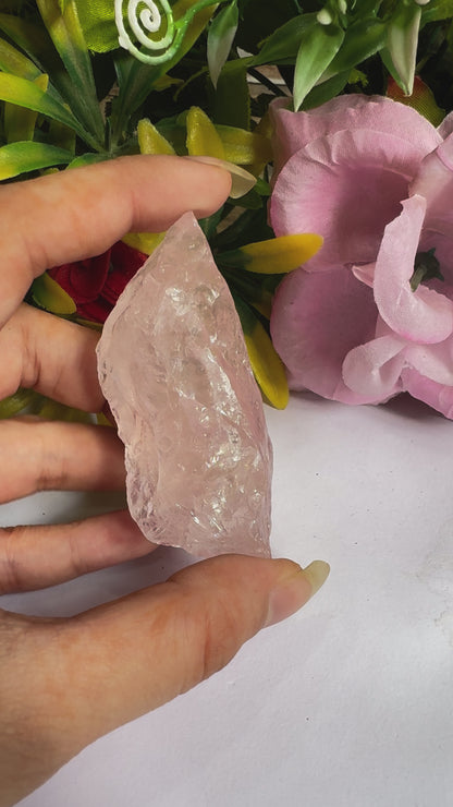 Natural Rose Quartz Rough Beautiful Natural Rose Quartz Gorgeous Rose Crystal Love And Relationship Stone And Energy Gemstone Rough