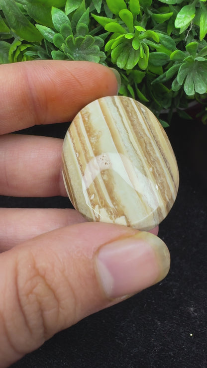 Oval cut natural saturn chalcedony gemstone cabochon for wire wrapping and jewelry making