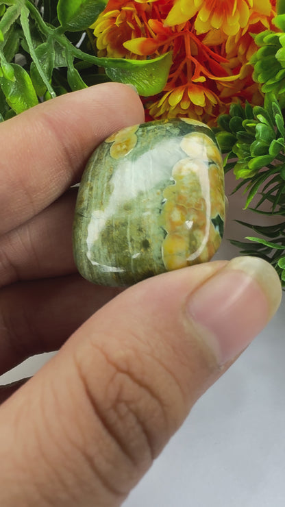 Natural Rhyolite jasper cabochon for jewelry making and wire wrapping  amazing Natural Rhyolite jasper gemstone