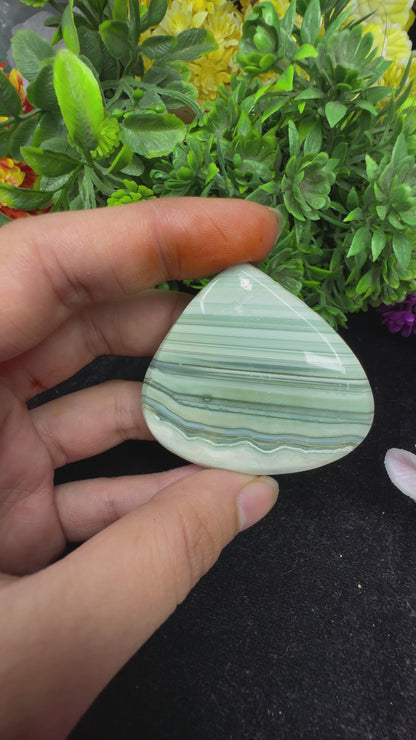 Beautiful natural saturn chalcedony gemstone cabochon for jewelry making and wire wrapping.