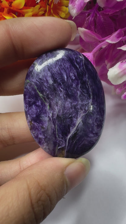 Amazing Charoite Gemstone Cabochon for jewelry making and wire wrapping beautiful oval charoite cabochon