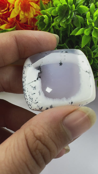 Natural dendritic opal gemstone natural dendritic opal cabochon for jewelry making