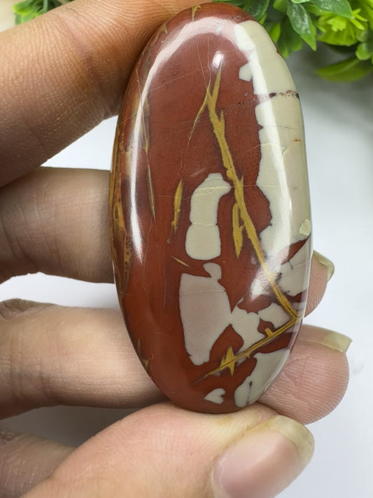 Beautiful Natural Noorena jasper cabochon for jewelry making and wire wrapping.