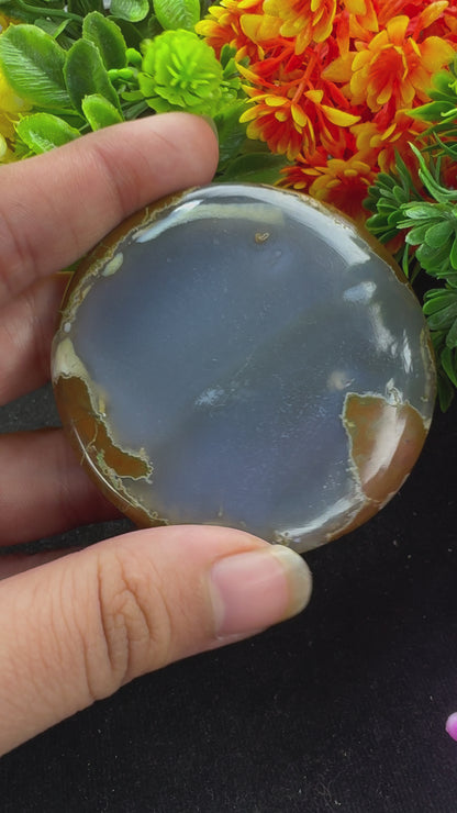 Natural Thunder Egg Agate Gemstone Cabochon Amazing thunder Egg Agate for jewelry making and wire wrapping