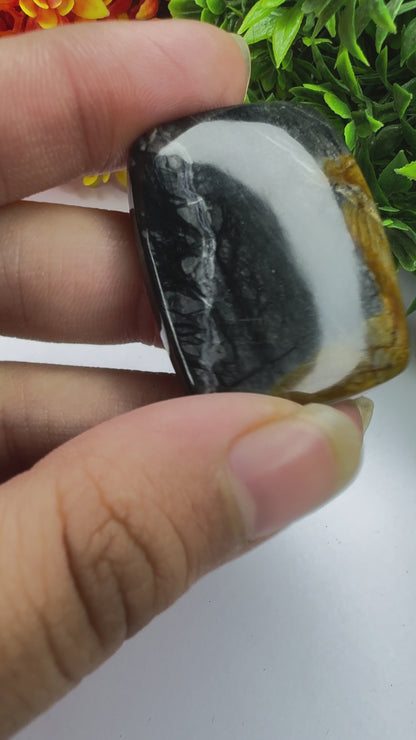 Gorgeous natural Pietersite gemstone cabochon for jewelry making and wire wrapping amazing pietersite cabochon