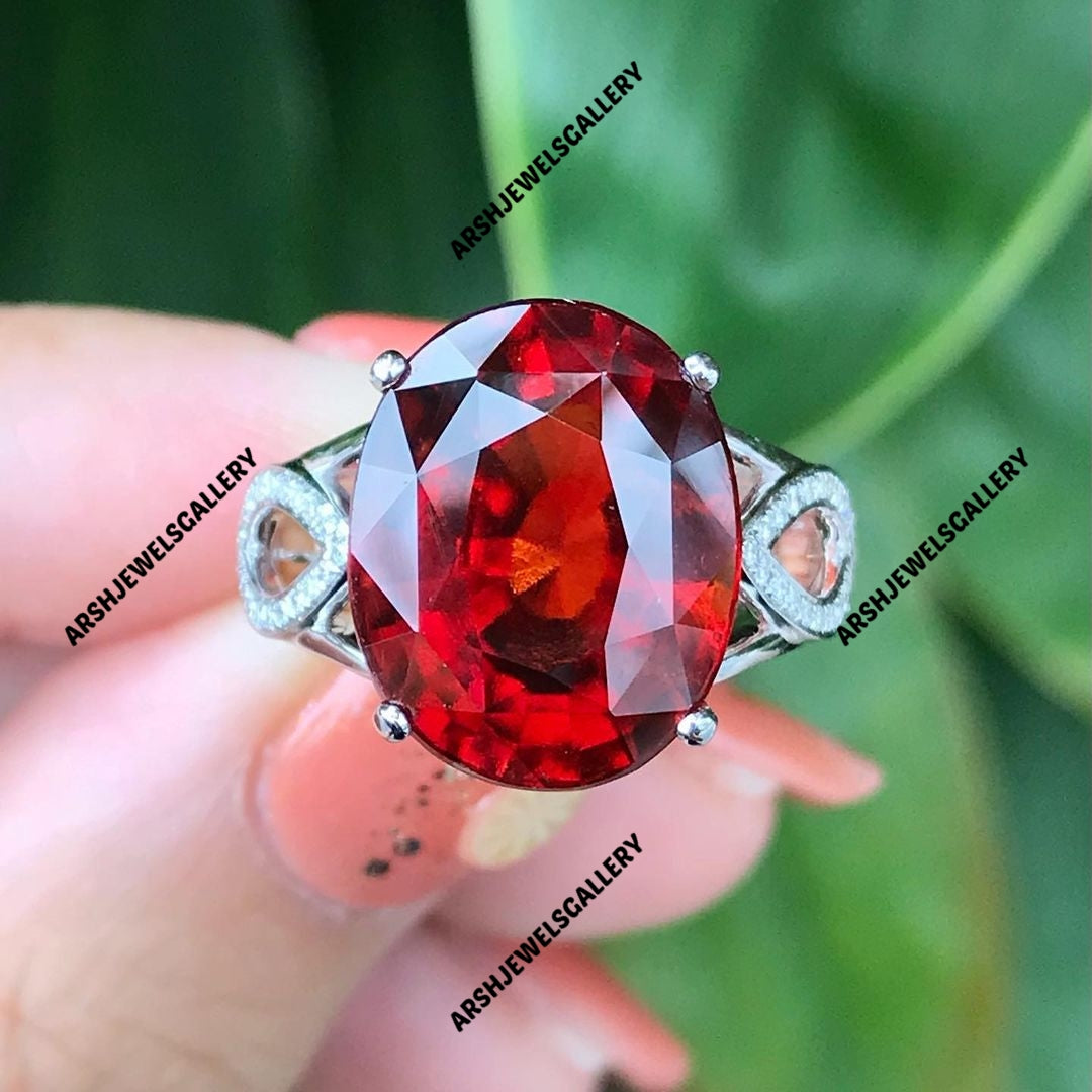 Beautiful design Red Garnet ring 925 sterling silver gorgeous red garnet ring engagement ring wedding ring