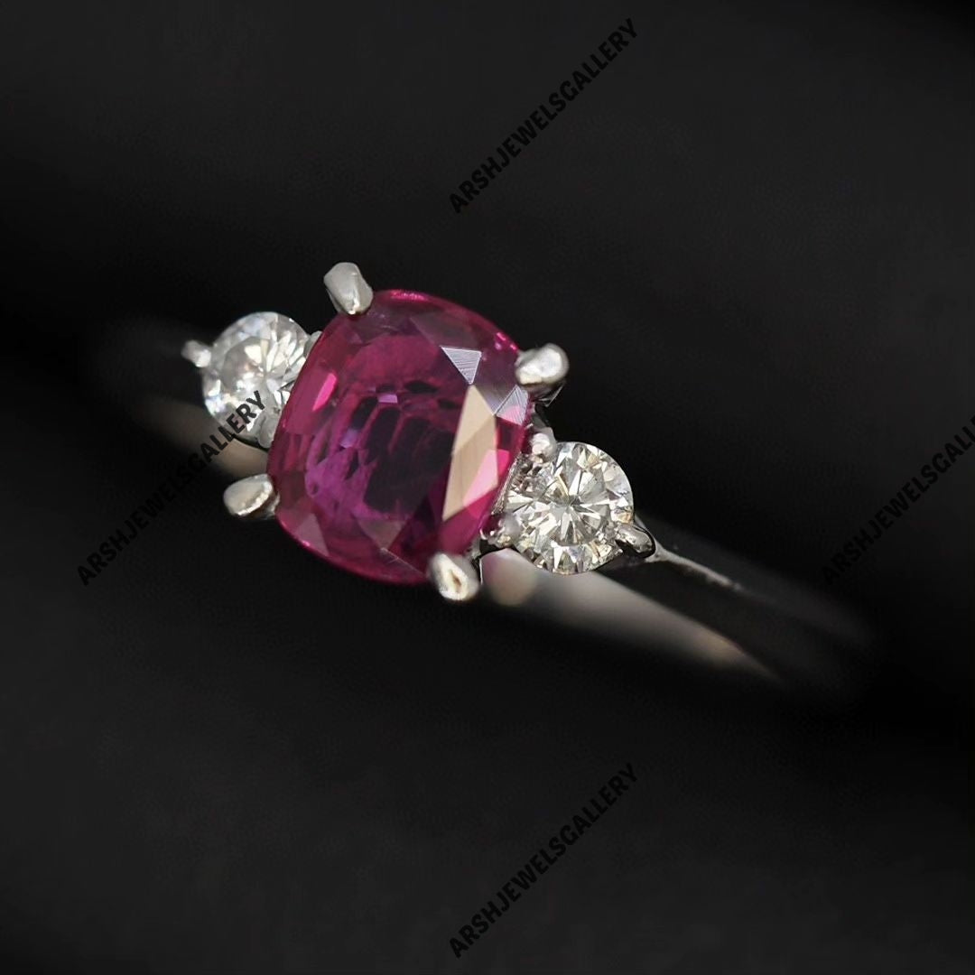 Vintage ruby ring 925 sterling silver gorgeous ring engagement ring wedding ring beautiful ring for gift